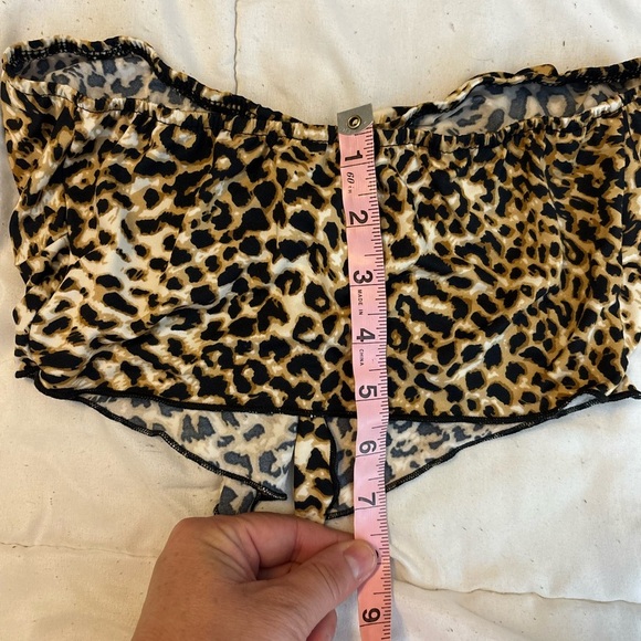 SHEIN Leopard Print Crop Top Size XS - Picture 4 of 5